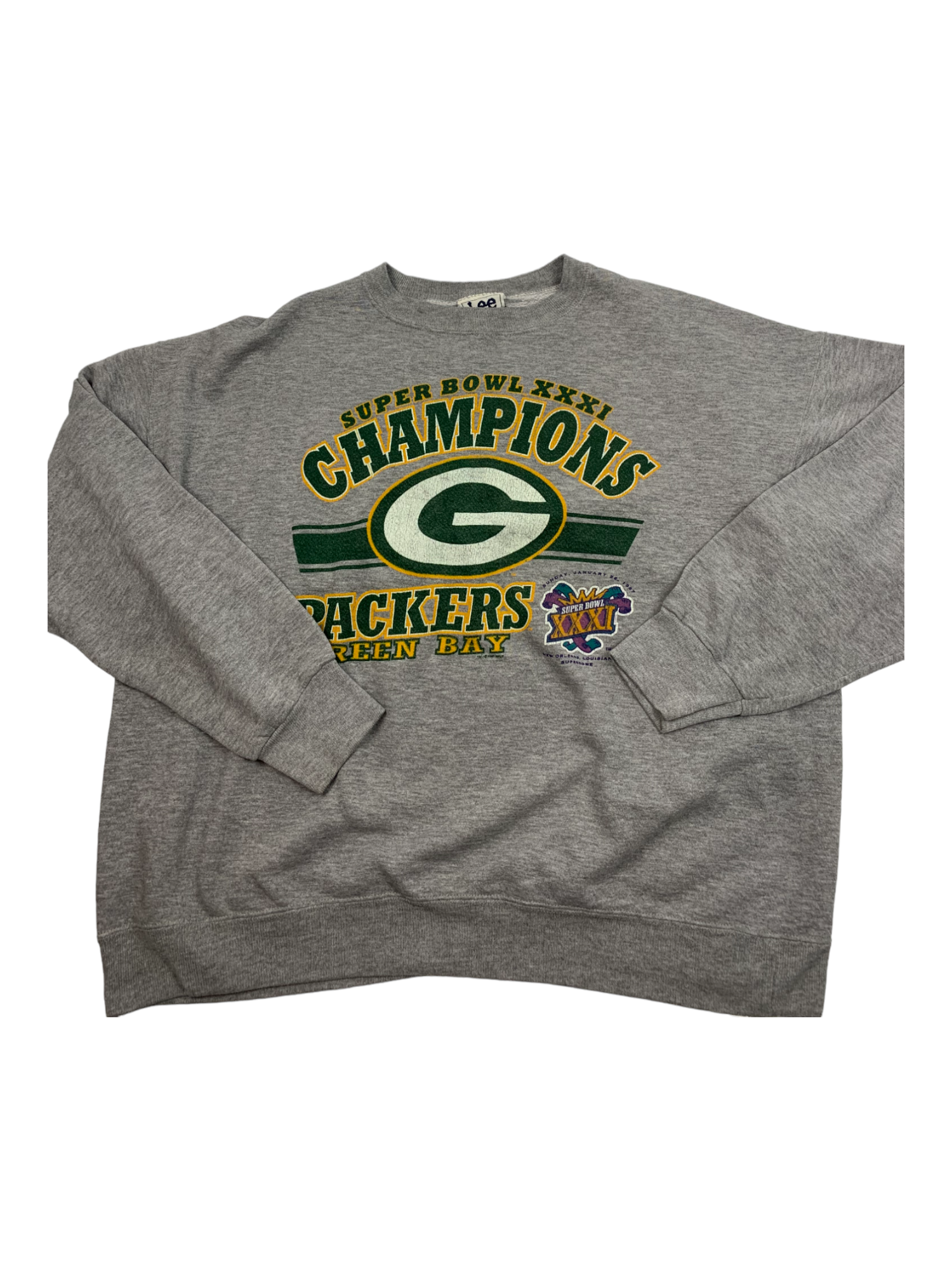 Vintage Green Bay Packers Super Bowl XXXI Champions Long Sleeve Shirt Sz  Large