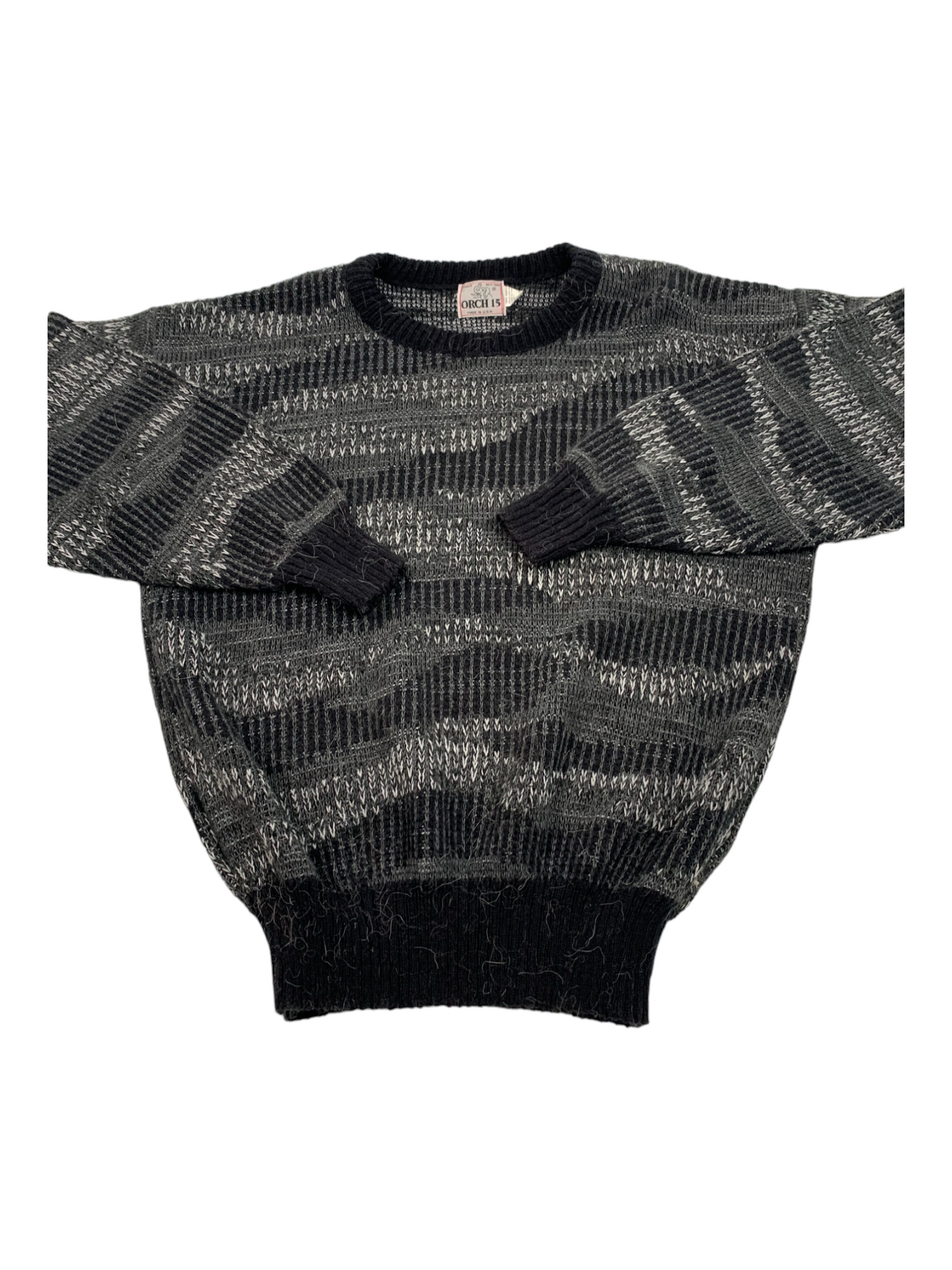 Black Wool Crewneck