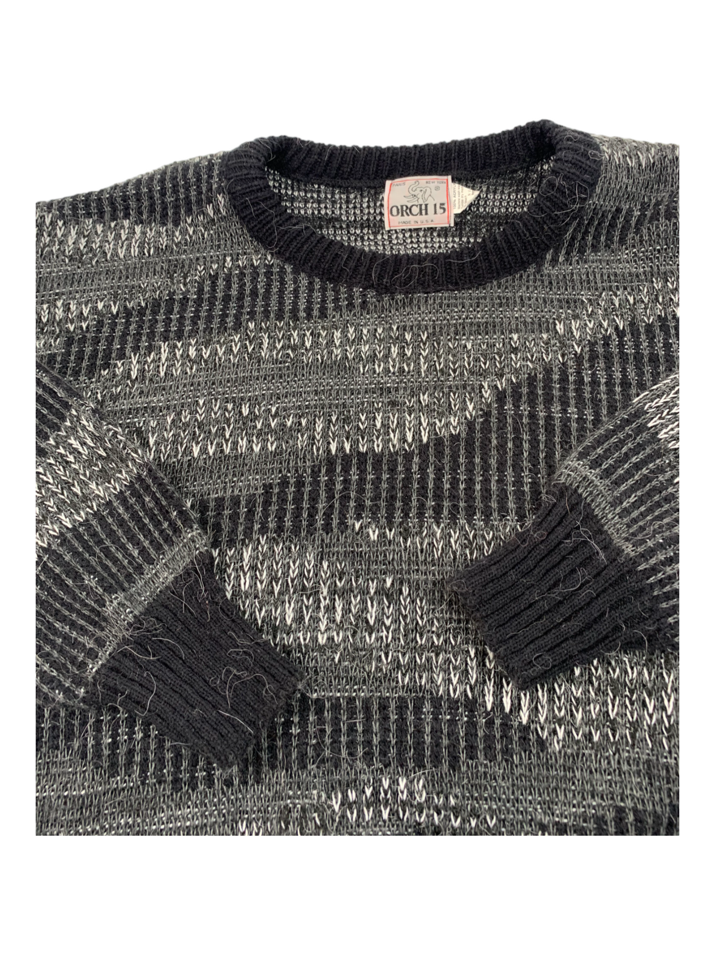 Black Wool Crewneck