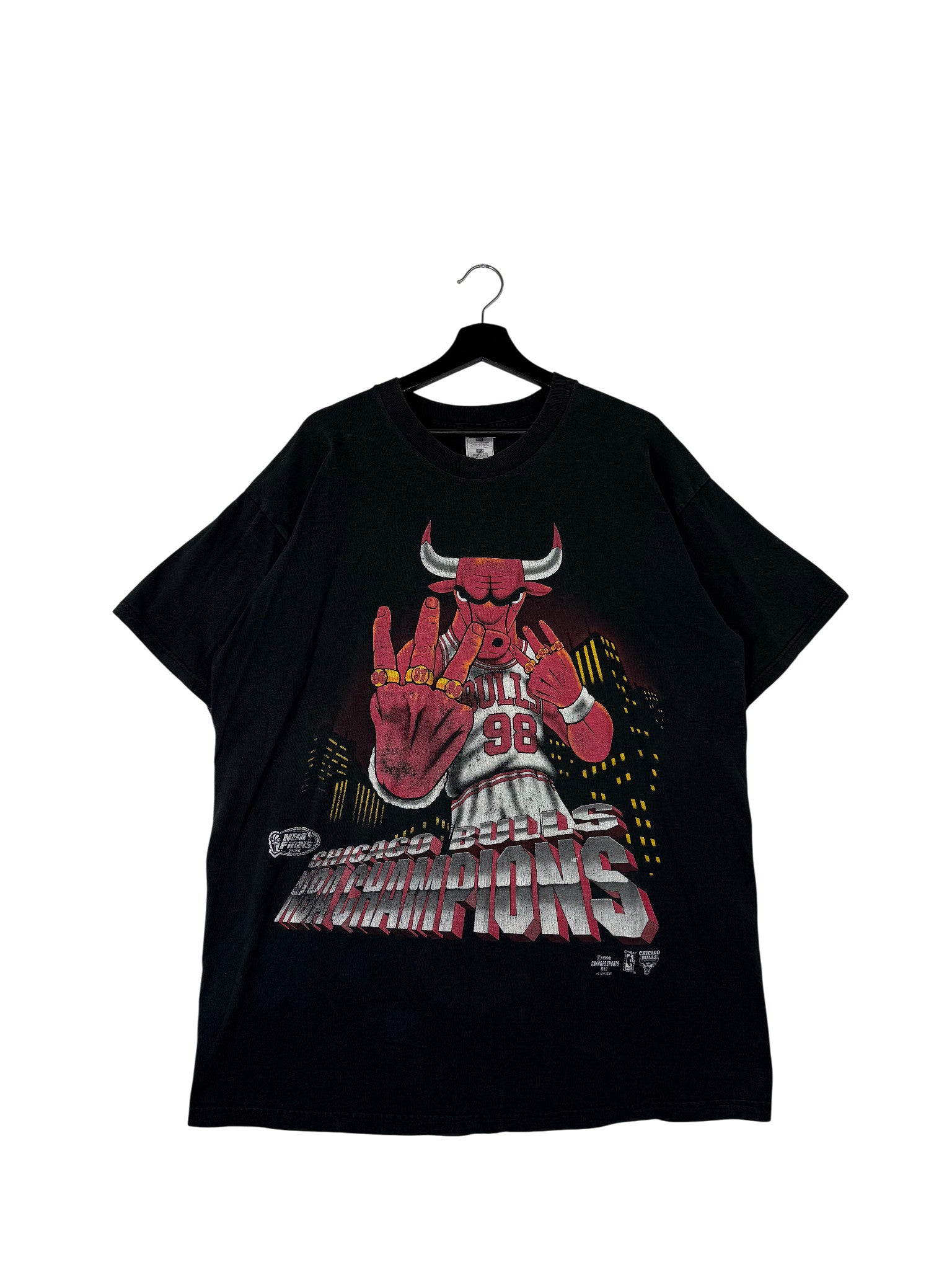 1998 Three Peat Chicago Bulls T-Shirt