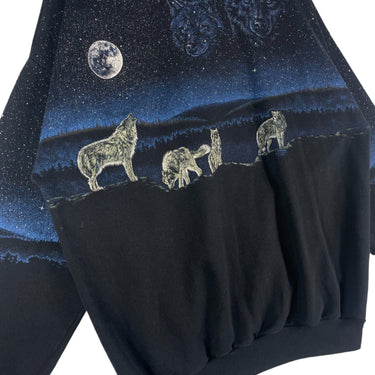 Wolf All Over Print Crewneck