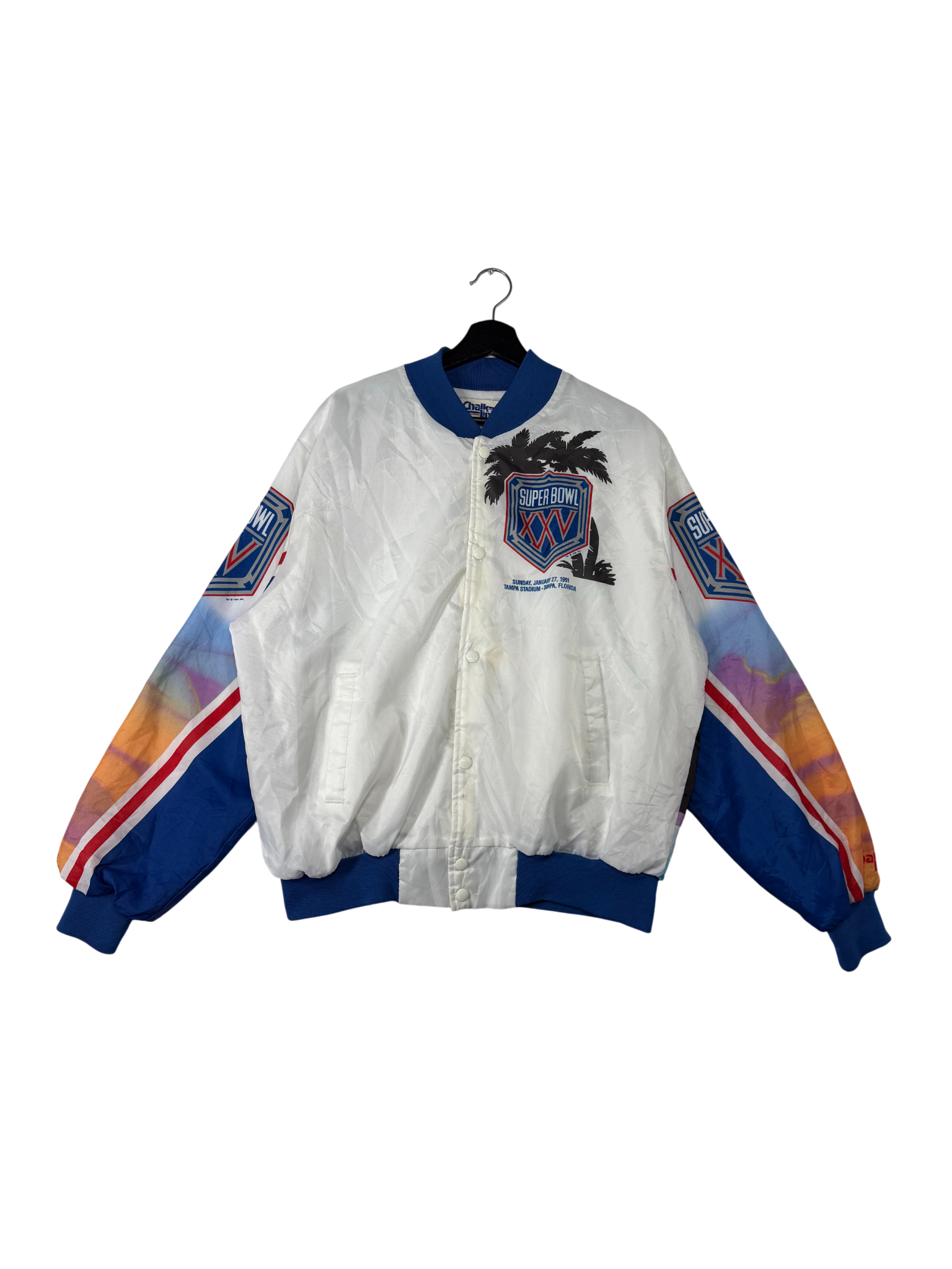 1991 Super Bowl Chalk Line Jacket