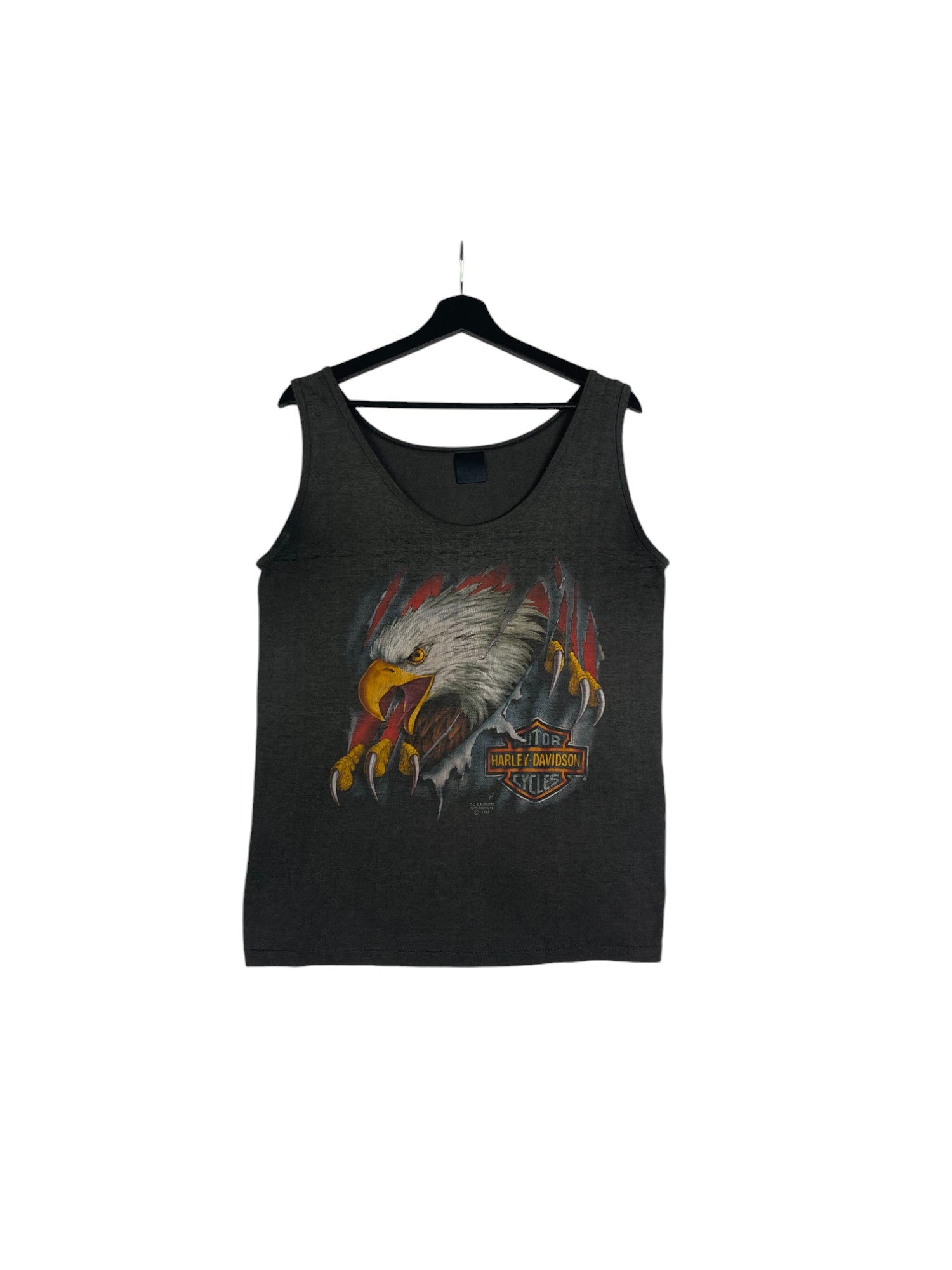 3D Emblem 1990 Harley-Davidson Tank Top