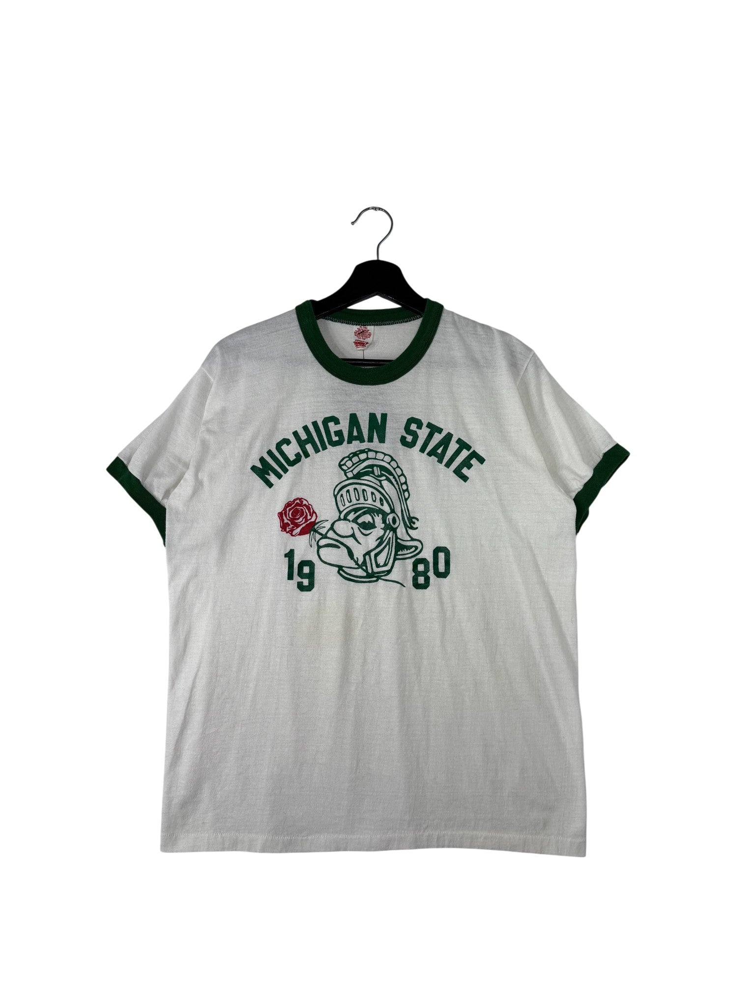1980 Michigan State Ringer T-Shirt