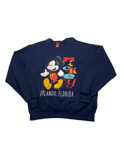 Orlando Florida Mickey Mouse Blue Crewneck