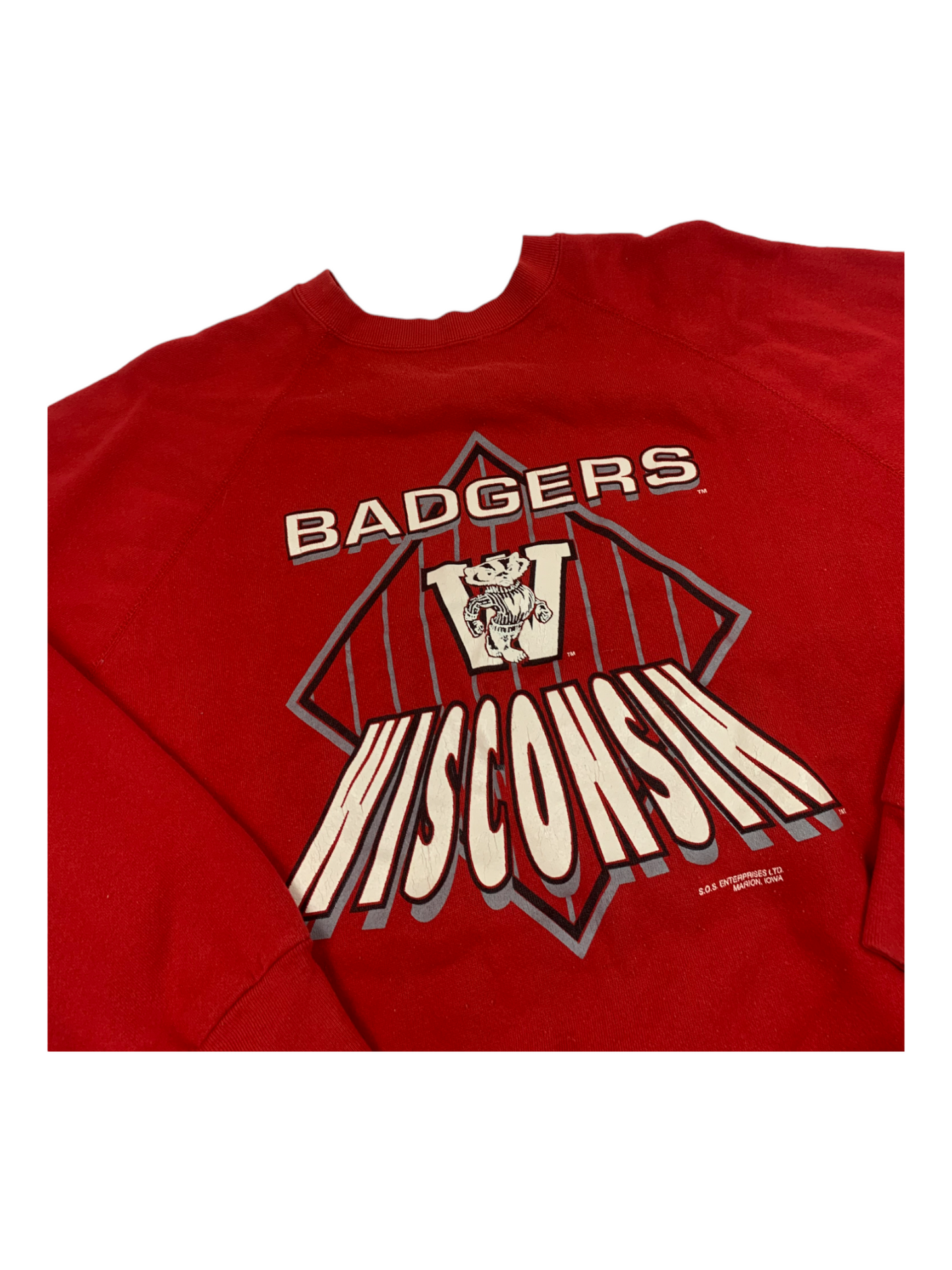 Badgers Wisconsin Red Crewneck