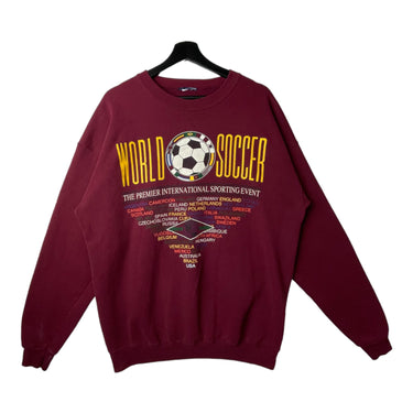 Crewneck World Soccer Burgundy