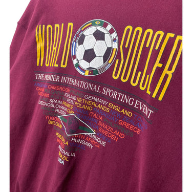 Crewneck World Soccer Burgundy