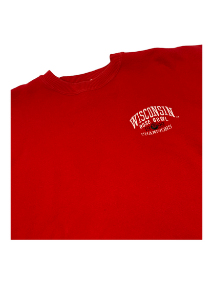 Wisconsin Rose Bowl 1999 Champions Red Crewneck