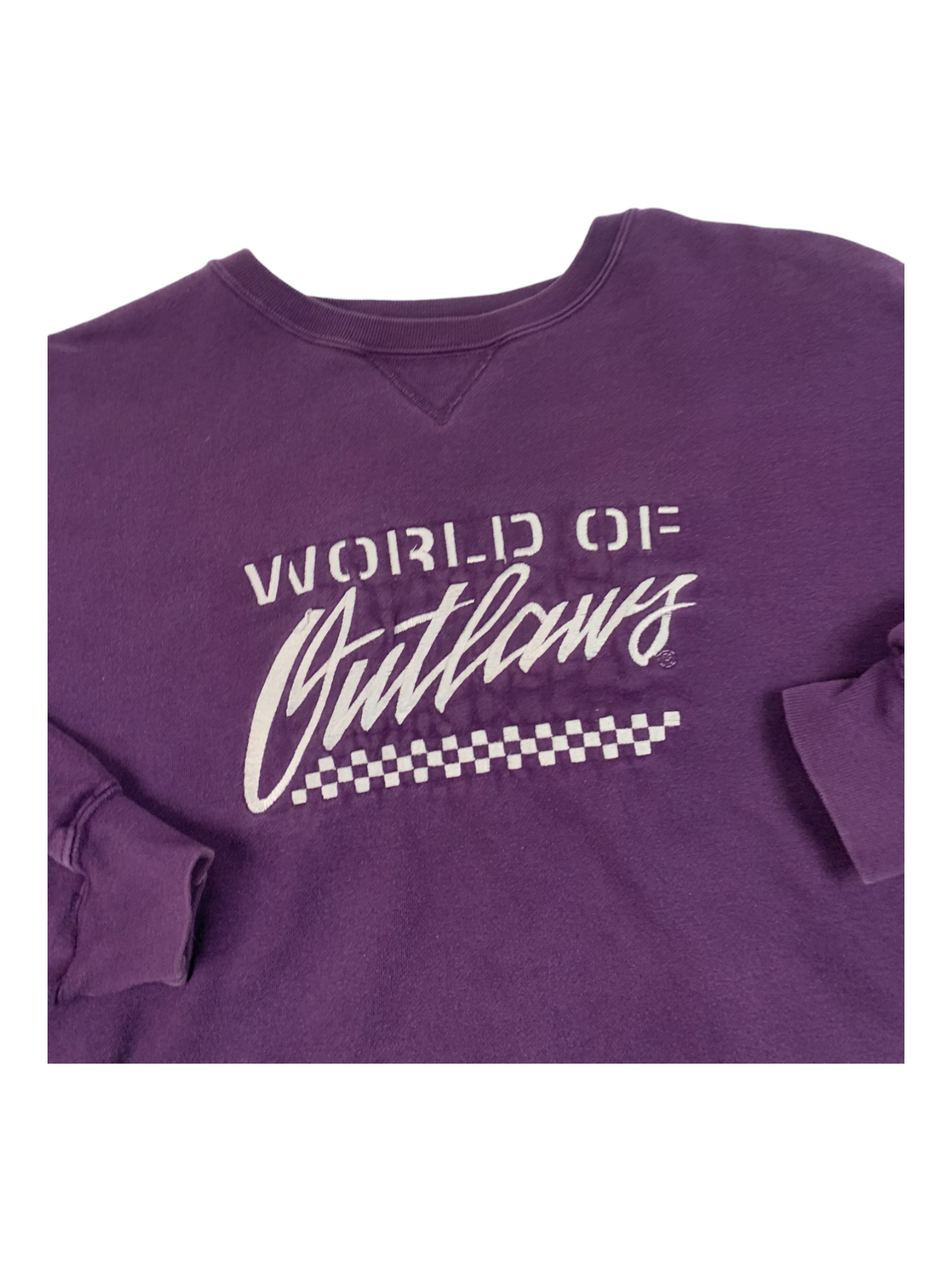 World of Outlaws Purple Crewneck