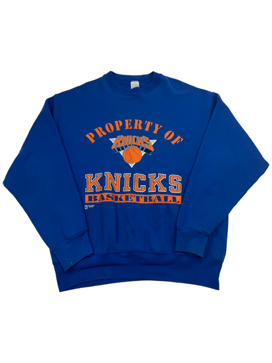 Property Of Knicks Basketball Crewneck