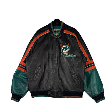 Miami Dolphins Leather Jacket