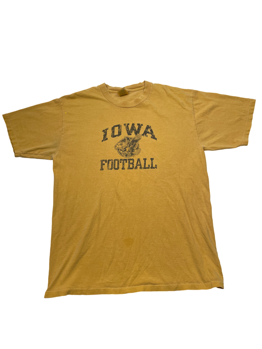Iowa Yellow Football Tee