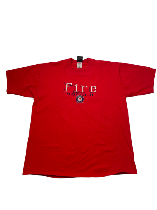 Fire Soccer Red Tee