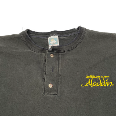 Aladdin's Black Tee Button Up